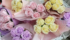 Букетик из мыльных роз №5